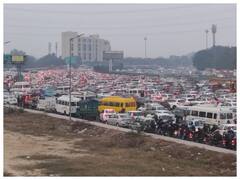 गुरुग्राम-दिल्ली बॉर्डर के सरहोल टोल पर भारी जाम, सुबह से शाम तक नहीं मिल रही राहत