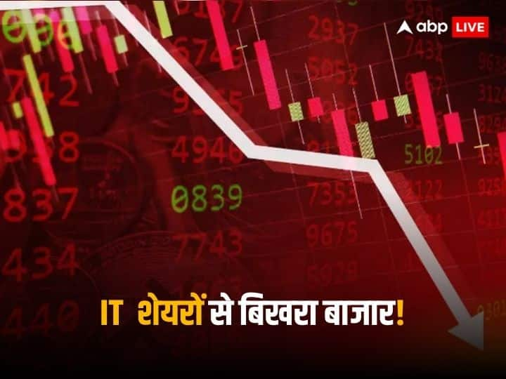 बिखर गए आईटी स्टॉक, दूसरे दिन भी रहा बाजार पर प्रेशर, गिरकर बंद हुए सेंसेक्स-निफ्टी