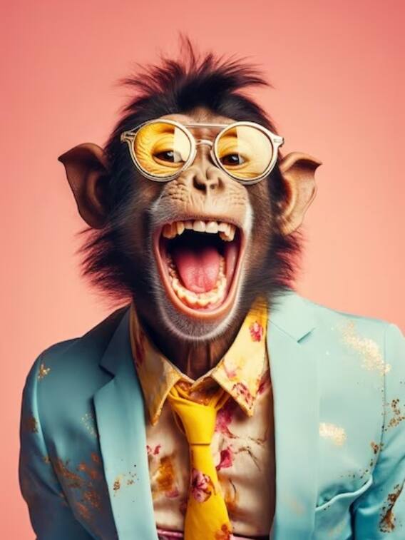 कभी देखे हैं सूट-बूट वाले बंदर साहब!