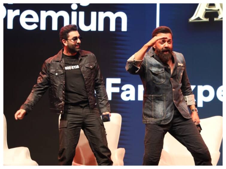Video Of Ranbir Kapoor Dancing To Bobby Deol Songs At Animal Music Launch, Also Dance To Badtameez Dil Ranbir Kapoor Recreates Bobby Deol's Dance Steps From His Films, Says ‘Badtameez Dil’ Follows Him Everywhere