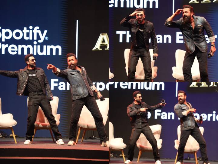 रणबीर और बॉबी देओल ने स्टेज पर एक साथ खूब डांस भी किया. दोनों एक्टर्स एक-दूसरे के फिल्मों के गानों पर जमकर थिरकते नजर आए.