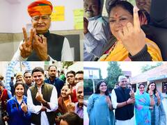 गहलोत, वसुंधरा, पायलट, शेखावत ने डाले वोट, जानें किस दिग्गज ने कहां किया मतदान?