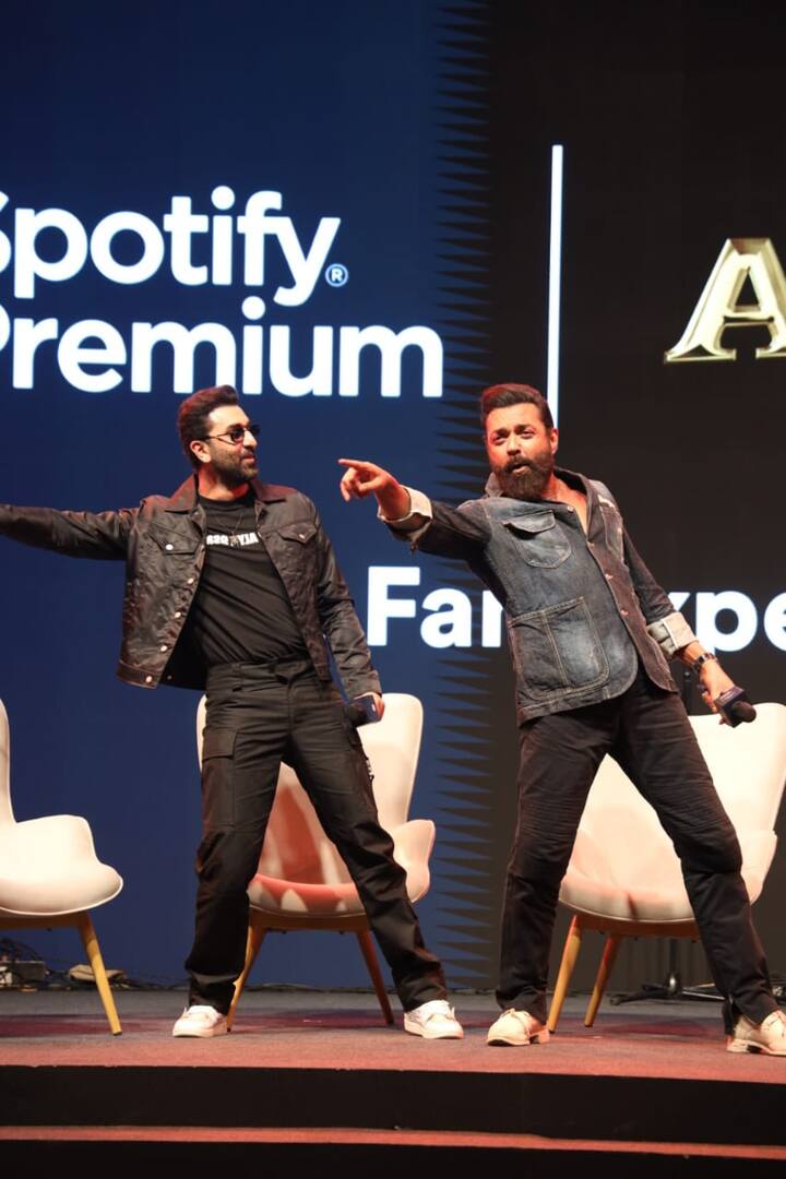 Bobby laughed and blushed watching Ranbir nailing the hook steps.