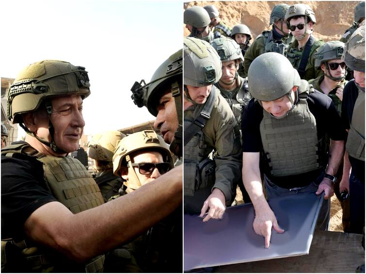 Israeli PM Netanyahu Meets Troops In Gaza, Emphasises '3 Goals' Of War to eliminate hamas Israel - Hamas War: ராணுவ வீரர்களை ஊக்கப்படுத்த காஸாவிற்கு சென்ற இஸ்ரேல் பிரதமர் நேதன்யாகு!