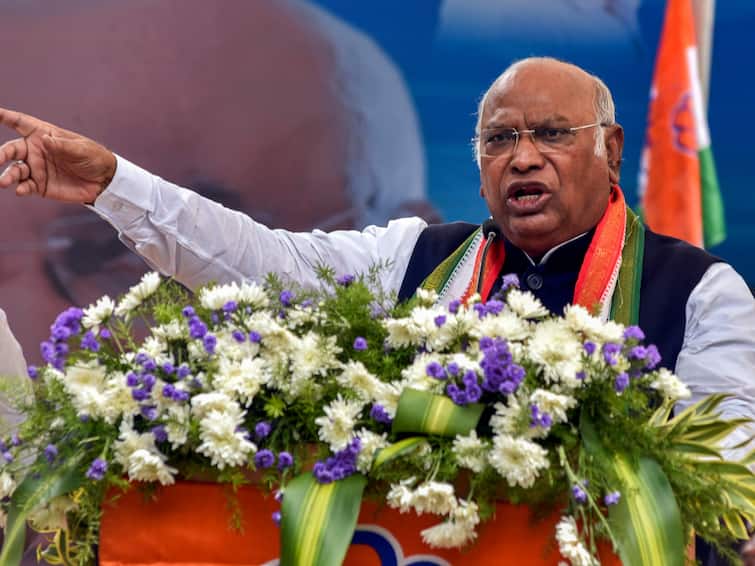 constitution day Congress Chief Kharge Says BJP Everything Textbook To Curtail Freedoms Citizens Should Question Attack 'Using Every Trick To Crush, Curtail All Freedoms': Kharge Attacks BJP On Constitution Day