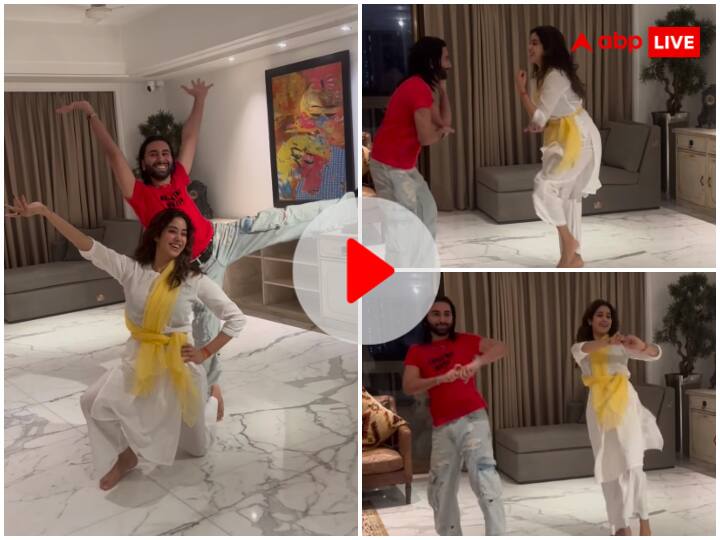 Janhvi Kapoor dance video on pinga songs shared by best friend orry actress comment forgotten me for bigg boss Watch: Pinga गाने पर Orry संग जमकर नाचीं Janhvi Kapoor, वीडियो देख रूमर्ड बॉयफ्रेंड Shikhar Pahariya ने किया ऐसा कमेंट