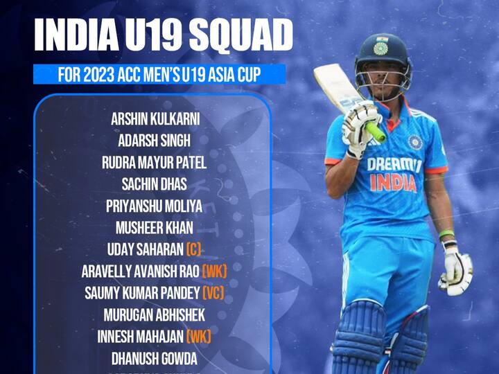 Punjabs Uday Pratap Saharan to lead India in U19 Asia Cup U-19 Asia Cup: ఆసియా కప్‌నకు అండర్‌ 19 జట్టు ప్రకటన , సారథిగా ఎవరంటే?