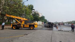 Pune :पुण्यात मध्यरात्री पलटी झालेल्या टँकरमुळे अजूनही धाकधूक, विषारी वायूगळतीमध्ये भीतीचे वातावरण