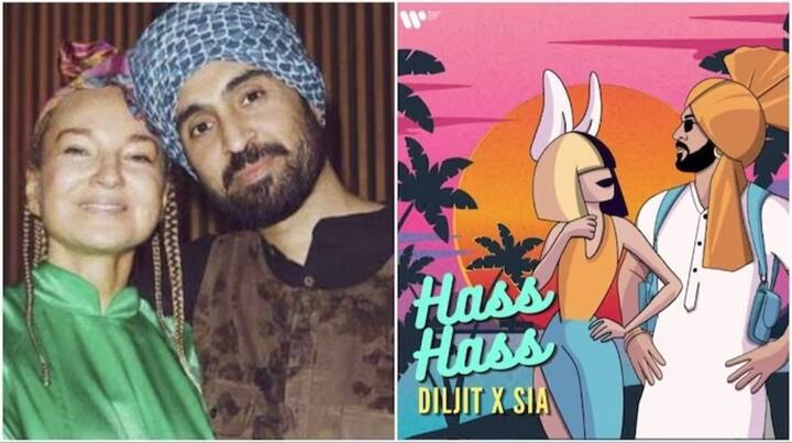 Diljit Dosanjh Sia Hass Hass: ਇਹ ਗਾਣਾ ਦਿਲਜੀਤ ਦੋਸਾਂਝ ਦੇ ਨਾਲ ਆਸਟਰੇਲੀਅਨ ਗਾਇਕਾ ਸੀਆ ਨੇ ਗਾਇਆ ਹੈ। ਗਾਣੇ ਨੂੰ ਜ਼ਬਰਦਸਤ ਹੁੰਗਾਰਾ ਮਿਲ ਰਿਹਾ ਹੈ। ਇਹੀ ਨਹੀਂ ਸੋਸ਼ਲ ਮੀਡੀਆ 'ਤੇ ਵੀ ਦਿਲਜੀਤ-ਸੀਆ ਦਾ ਇਹ ਗਾਣਾ ਛਾਇਆ ਹੋਇਆ ਹੈ।