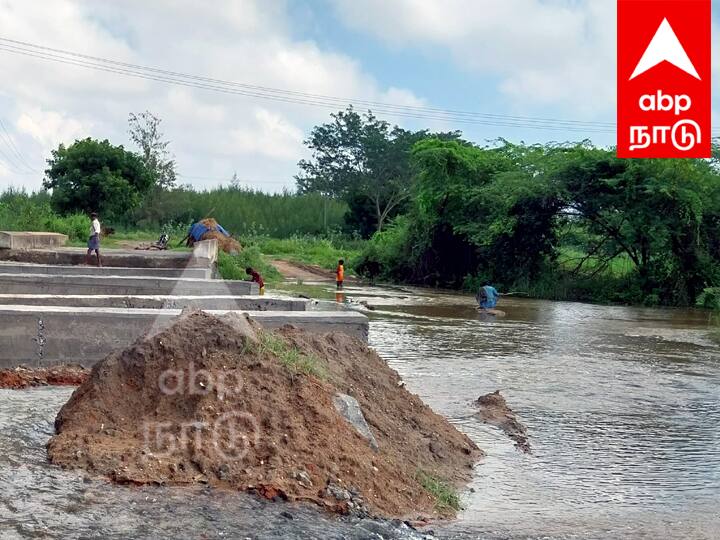 Villupuram sorapattu Bridge work of main road shelved 5 village transport ed TNN மரக்காணம் அருகே கிடப்பில் போடப்பட்ட பிரதான சாலையின் பாலம் பணி - 5 கிராமத்திற்கு போக்குவரத்து பாதிப்பு