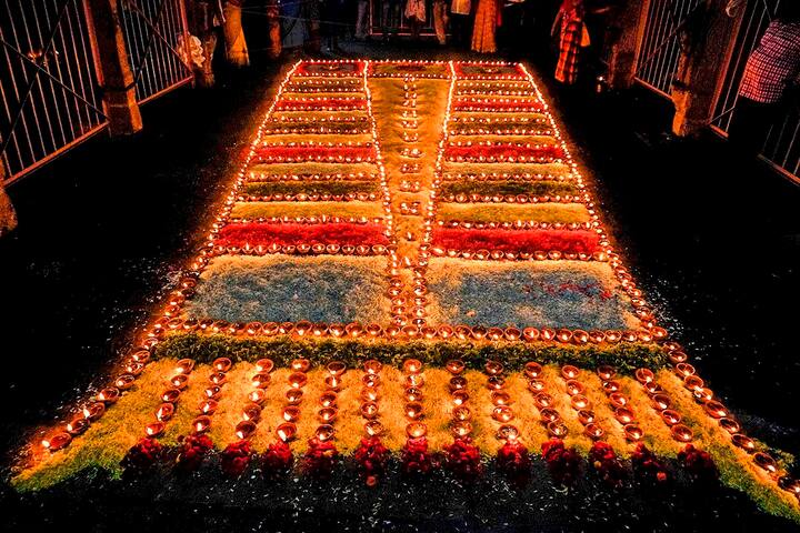 ஸ்ரீரங்கம் ரங்கநாதர் கோவிலில் சஹஸ்ரதீபம், கண் கவரும் அலங்காரம்