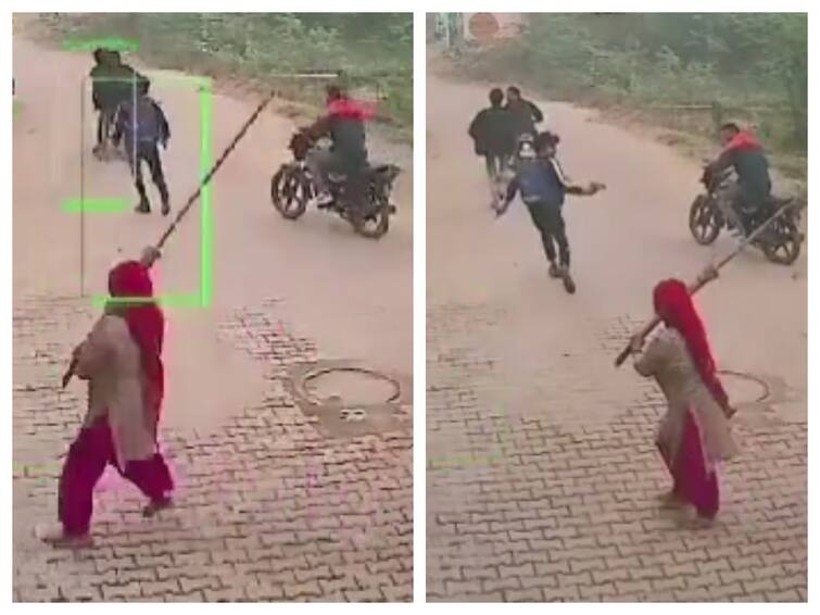 Haryana Woman Threatens Shooters With Broomstick in Viral Video Internet Says Don Lady Watch Video: இளைஞர் மீது துப்பாக்கிச் சூடு நடத்திய மர்ம கும்பல்: துடைப்பத்தால் துரத்தியடித்த சிங்கப்பெண்: குவியும் பாராட்டுகள்!