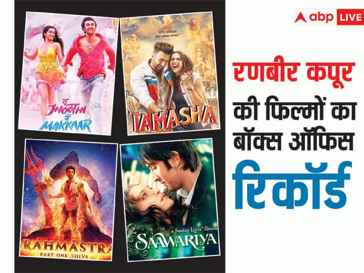 Ranbir kapoor hit or flop films on box office brahmastra sanju jagga jasoos tamasha before animal release कितने हिट, कितने फ्लॉप, जानें Ranbir Kapoor की फिल्मों का बॉक्स ऑफिस रिकॉर्ड