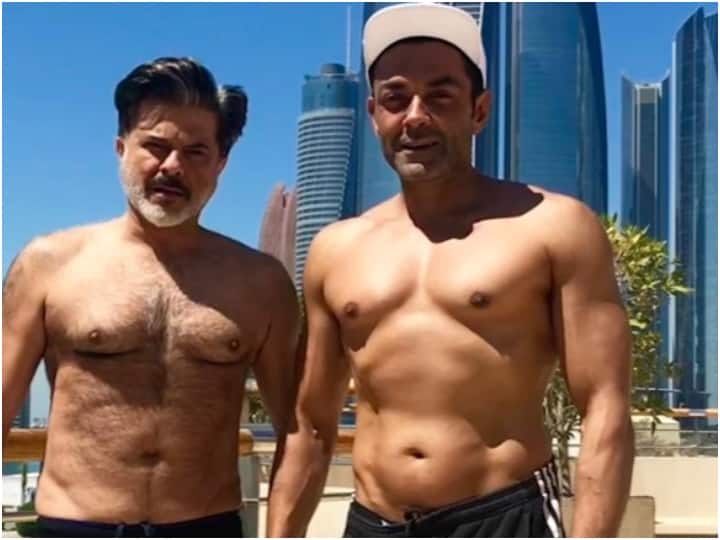 66 year old Anil Kapoor gave competition to 54 year old Bobby Deol, seeing the body people said ‘Father is father’
