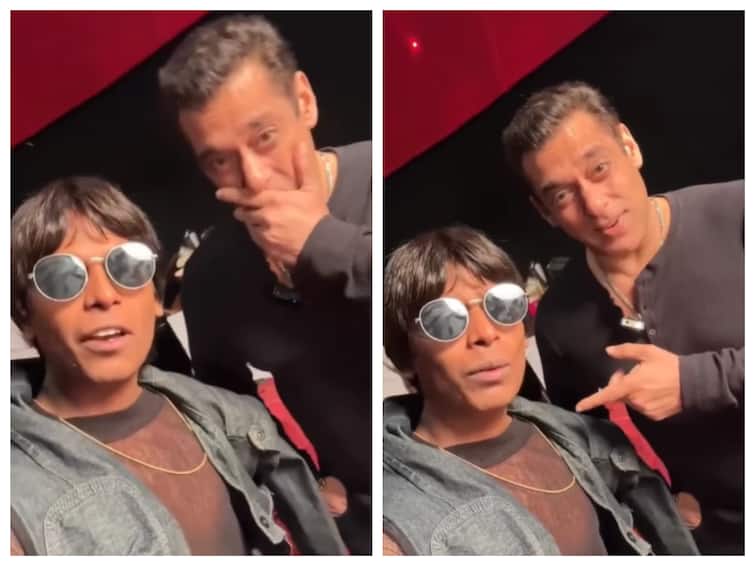 Shah Rukh Khan's Doppelganger As Pathaan Makes Salman Khan Laugh Out Loud - WATCH Video Shah Rukh Khan's Doppelganger As Pathaan Makes Salman Khan Laugh Out Loud - WATCH Video