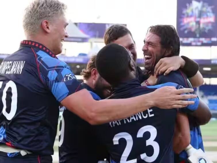 T20 World Cup 2024 Namibia Qualify For ICC Mens T20 WC 2024 T20 World Cup 2024: 5 போட்டிகளில் 5லிலும் வெற்றி.. 2024 டி20 உலகக் கோப்பைக்கு தகுதிபெற்ற நமீபியா!
