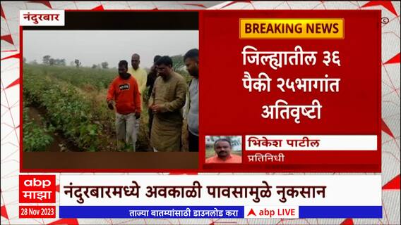 Nandurbar Unseasonal Rain : अवकाळी पावसामुळे नंदुरबार जिल्ह्यात शेतीसह घरांचही नुकसान