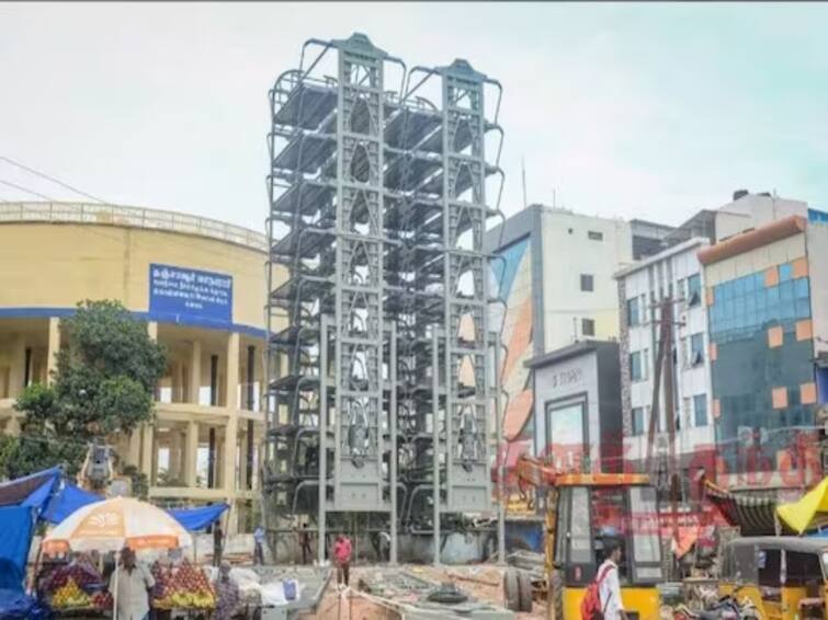 Thanjavur Old Bus Stand  multi-storey car park constructed When will the come into use TNN தஞ்சையில் பல அடுக்கு வாகன நிறுத்துமிடம் எப்போது  பயன்பாட்டுக்கு வரும்? - காத்திருக்கும் மக்கள்