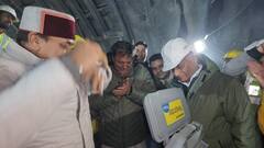 Uttarkashi Tunnel Rescue : 'भारत माता की जय', बोगद्यातून सुटका होताच कामगारांच्या घोषणा, 41 कामगारांची अखेर सुटका