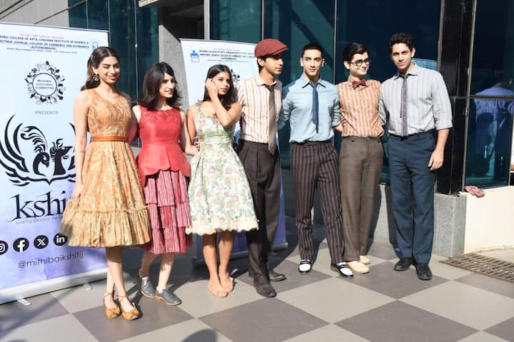 The cast members were spotted arriving at a Mumbai college on Tuesday afternoon.