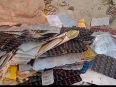 उन्नाव में नहर में फेंकीं सरकारी दवाएं, वीडियो वायरल होने पर सीएमओ ने कही जांच की बात