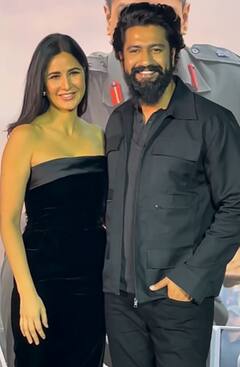 Sam Bahadur की स्क्रीनिंग में पति Vicky Kaushal संग ट्विंनिग कर पहुंचीं Katrina Kaif, रेड कार्पेट पर बाहों में बाहें डालकर दिए पोज