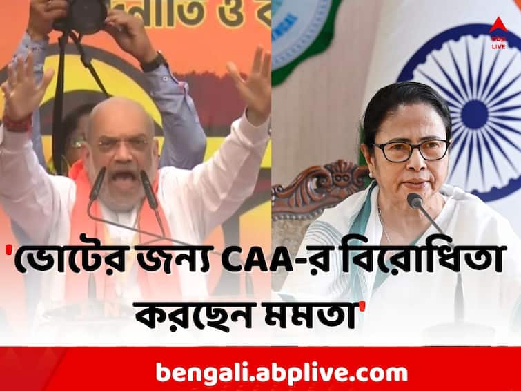 Amit Shah Kolkata Rally:  CAA is the law of the Country, we will implement it , claims Amit Shah Amit Shah Kolkata Rally: 'CAA দেশের আইন, আমরা লাগু করবই', মমতাকে উদ্দেশ্য করে অমিত শাহ
