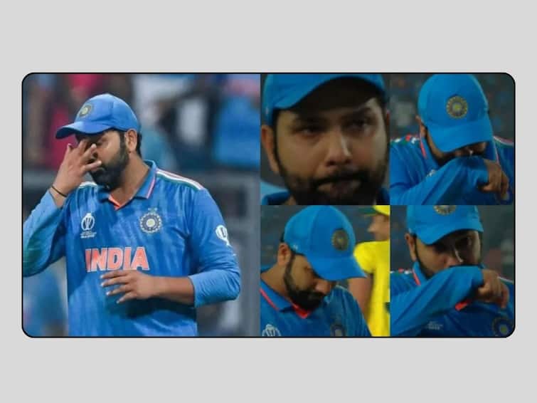 The foreign bowler was sad to see Rohit sharma emotionality after lost the cricket world cup final against Australia Rohit Sharma : हिटमॅन रोहितचे पाणावलेलं डोळं पाहून परदेशी गोलंदाजही झाला भावूक; ट्विट करत म्हणाला माझे मन..