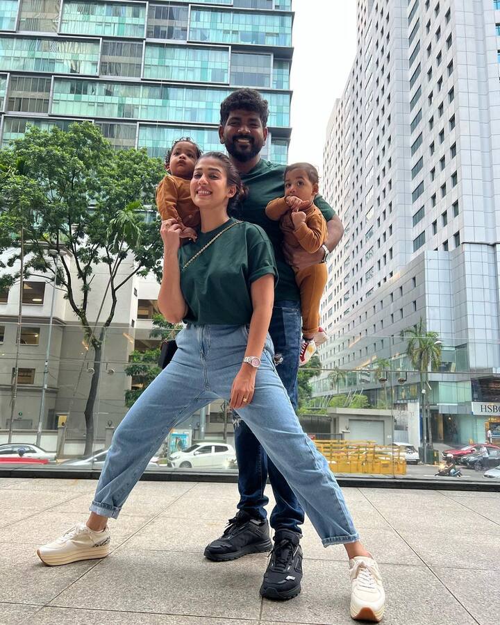 நானும் ரவுடிதான் படிப்பிடிப்பு காலத்தில் காதலில் விழுந்த நயன்தாரா -விக்னேஷ் சிவன் திருமணம் செய்து கொண்டனர். இவர்களுக்கு உயிர் ருத்ரோ நீல் - உலக் தெய்வக் என்ற இரட்டை குழந்தைகள் உள்ளனர்.