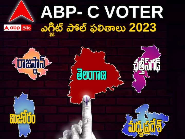 తెలంగాణతో పాటు మధ్యప్రదేశ్, ఛత్తీస్ గఢ్, రాజస్తాన్, మిజోరాం రాష్ట్రాలకు జరిగిన అసెంబ్లీ ఎన్నికల ఎగ్జిట్ పోల్స్ 2023ను ABP CVoter విడుదల చేసింది.