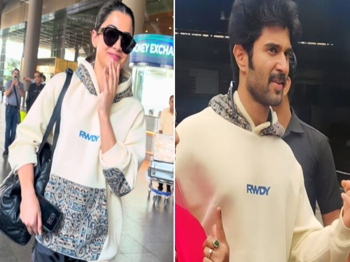 Vijay Devarakonda - Rashmika: ஒரே கலர் ஹூடியில் மும்பையில் விஜய் தேவரகொண்டா - ராஷ்மிகா உலா!