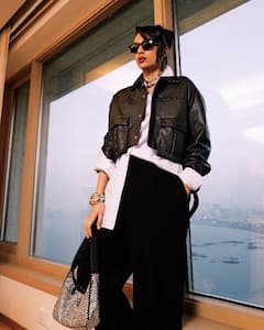 Watch Sobhita Dhulipala Give Retro Vibe In Denims & Leather Jacket