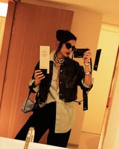 Watch Sobhita Dhulipala Give Retro Vibe In Denims & Leather Jacket