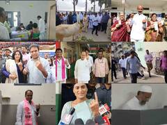 Telangana Assembly Election 2023: ఓటేసిన రాజకీయ ప్రముఖుల ఫొటోస్