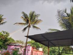 Kolhapur Unseasonal Rain : कोल्हापुरात ढगफुटीसदृश्य अवकाळी पाऊस, कसबा बावड्यातही धुवाँधार हजेरी; इंद्रधनुष्यही प्रकटला