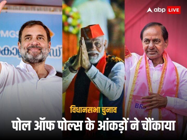 Poll Of Exit Polls Results 2023 Live: मध्य प्रदेश, छत्तीसगढ़, राजस्थान, तेलंगाना और मिजोरम में किसकी सरकार? पोल ऑफ एग्जिट पोल्स में जानें Poll Of Exit Polls Results 2023 Live Five States Election Party Wise Seats ABP Cvoter AajTak Axis News24 Chanakya Poll Of Exit Polls Results 2023 Live: मध्य प्रदेश, छत्तीसगढ़, राजस्थान, तेलंगाना और मिजोरम में किसकी सरकार? पोल ऑफ एग्जिट पोल्स में जानें