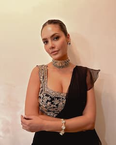 PHOTO: हॉट अवतार सोडून ईशा गुप्ता दिसली देसी लूकमध्ये, साधेपणाने वेधलं लक्ष!