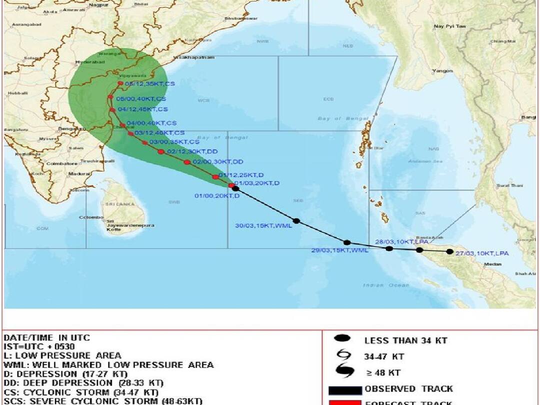 Path Of Cyclone: மக்களே! வங்கக்கடலில் உருவாகும் புயல்.. பயணிக்கப்போகும் பாதை என்ன? Let's take a detailed look at the path of the low pressure zone that has formed in the Bay of Bengal Path Of Cyclone: மக்களே! வங்கக்கடலில் உருவாகும் புயல்.. பயணிக்கப்போகும் பாதை என்ன?