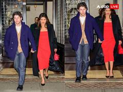 Priyanka-Nick Photos: 5th वेडिंग एनिवर्सरी पर पति निक संग प्रियंका चोपड़ा ने किया कैंडल लाइट डिनर, हाथों में हाथ थामे सामने आई कपल की तस्वीरें
