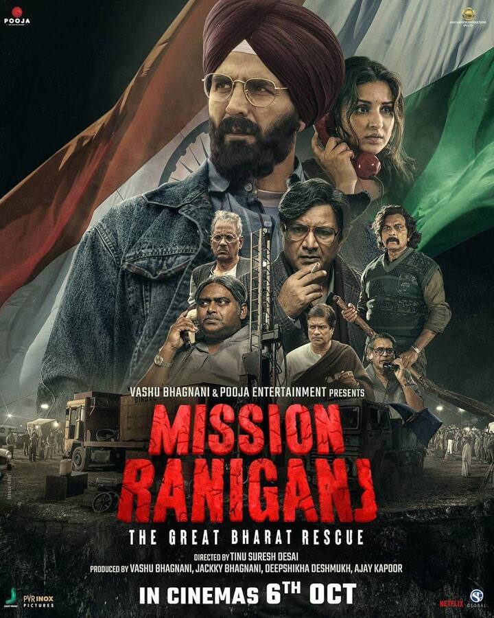 On December 1, Mission Raniganj, a drama starring Akshay Kumar, will make its digital debut on Netflix.