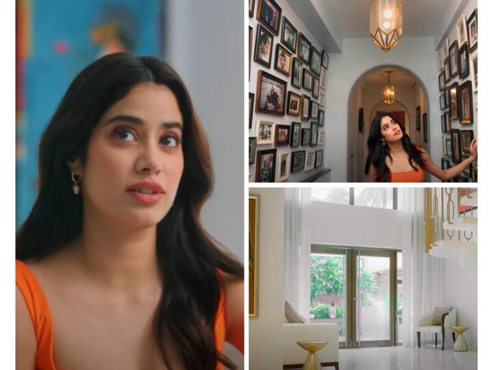 In a recent video, Janhvi Kapoor took her fans on a tour of her luxurious residence in Mumbai, showcasing the elegant living spaces.