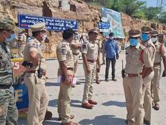 AP and Telangana Police Fighting Nagarjuna Sagar | సాగర్ వద్ద హై టెన్షన్..ఏపీకి నీళ్లు| ABP Desam