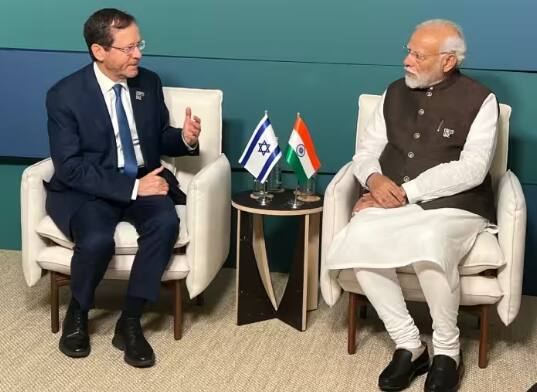 pm-modi-israel-president-isaac-herzog-talks-about-palestine-hamas-issue-in-sideline-with-cop28 Israel Hamas War: ਹਮਾਸ ਨਾਲ ਜੰਗ ਦੌਰਾਨ PM ਮੋਦੀ ਨੇ ਇਜ਼ਰਾਈਲ ਦੇ ਰਾਸ਼ਟਰਪਤੀ ਨਾਲ ਕੀਤੀ ਮੁਲਾਕਾਤ, ਕੀ ਕੁਝ ਹੋਈ ਗੱਲਬਾਤ?