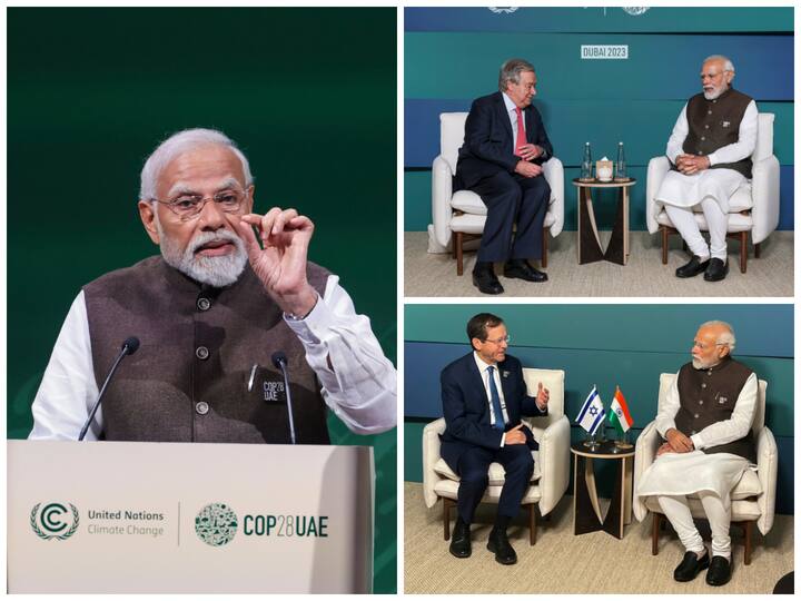 After a day packed with speeches, bilateral meetings, launching Green Credit Initiative at World Climate Action Summit in Dubai, PM Modi returned to India calling it a “productive #COP28 Summit.”