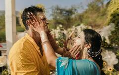 Navdeep Saini Haldi Photos : இந்திய கிரிக்கெட் வீரர் நவ்தீப் சைனியின் ஹல்தி புகைப்படங்கள்!