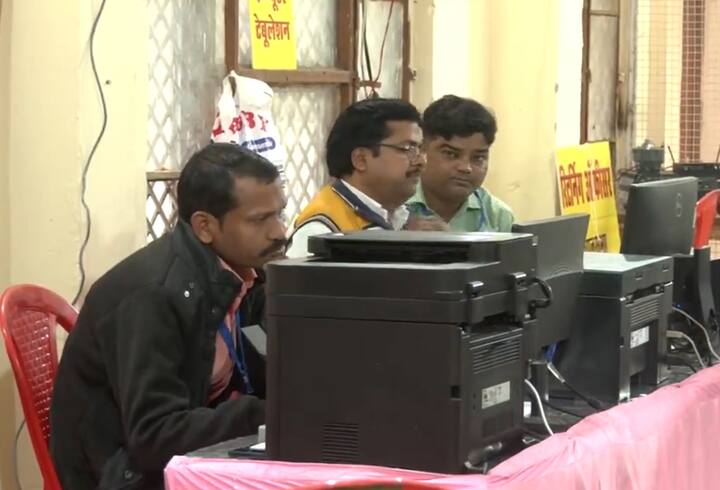 Preparations seen at counting centre M L B College in Madhya Pradesh's Gwalior ahead of election results. (Video Screenshot: ANI)