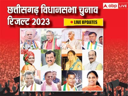 Chattisgarh Election Results 2023 LIVE: छत्तीसगढ़ में कांग्रेस को बहुत बड़ा झटका, बीजेपी बहुमत के पार