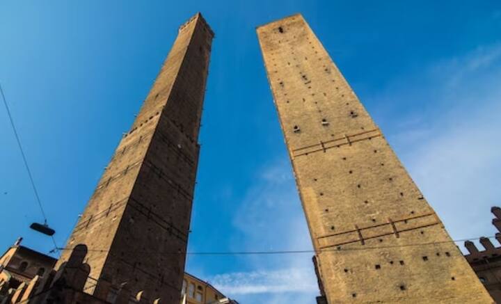 দান্তের লেখা কাব্য ‘দ্য ডিভাইন কমেডি’তেও গারিজেন্দা টাওয়ারের উল্লেখ পাওয়া যায়। গারিজেন্দা পদবীধারী একটি অভিজাত পরিবার সেটির নির্মাণ করে এবং পরে পুরসভার হাতে তুলে দেয় বলে জানা যায়। টাওয়ারের ভিতরে ৪৯৮টি ধাপের সিঁড়ি রয়েছে। উপরে উঠে গোটা শহরের সৌন্দর্য দেখা যায়।