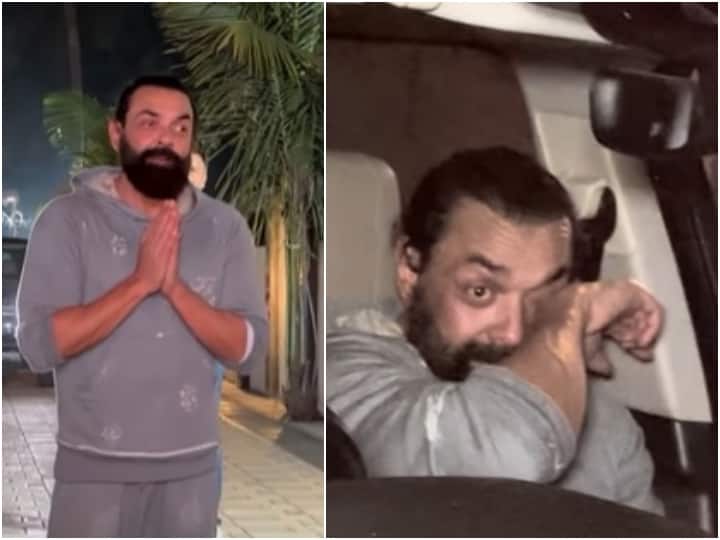 Animal Celebrity Bobby Deol Thank you For Loving His Movie Barsaat Actor Began Crying In Entrance Of Paparazzi Video Viral