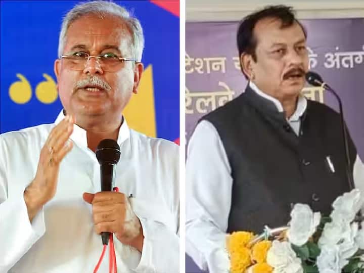 Chhattisgarh Election Result 2023 Bhupesh Baghel vs Vijay Baghel in Patan Assembly Seat Chhattisgarh Election Result 2023: खुद को बड़ा बाप बताने वाले विजय बघेल सीएम भूपेश बघेल से आगे